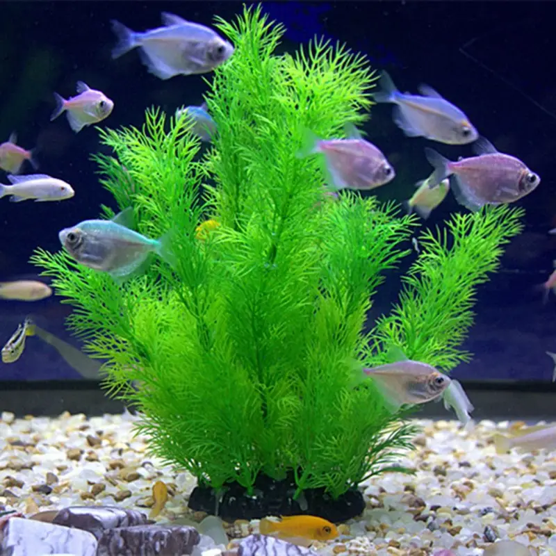 Aquarium Plant Design - Plantes artificielles de décoration d'aquarium, herbe