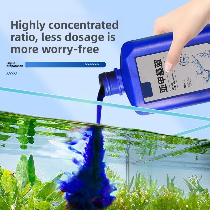 Aquarium Plant Root Tabs - Concentré bleu méthylène 200ml/500ml, pour désinfection