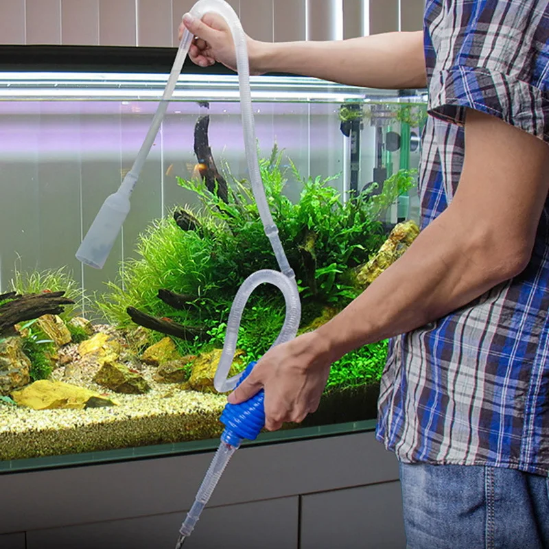 Planted Aquarium Tools - Siphon d'aquarium, pompe d'aspirateur semi-automatique, changeur