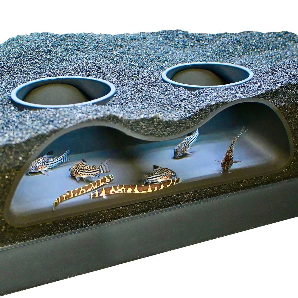 Aquarium Plant Root Tabs - Tunnel souterrain d'aquarium multifonctionnel, courbe de