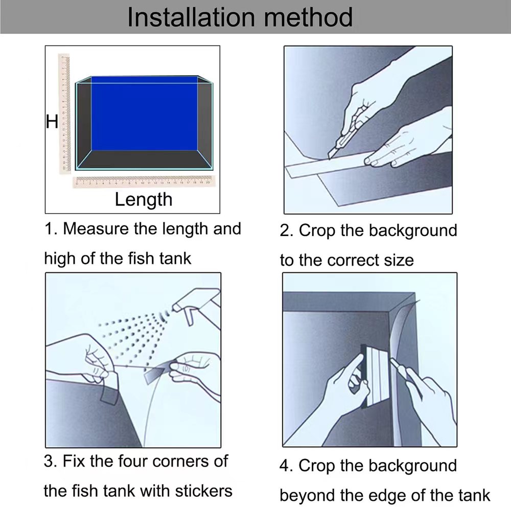 Fond pour Aquarium 3d autocoll - Aquarium Plant Design avis et prix