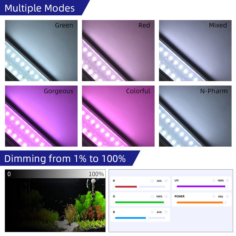 Lampe LED intelligente pour aq - Aquarium Plant Grow Light avis et prix