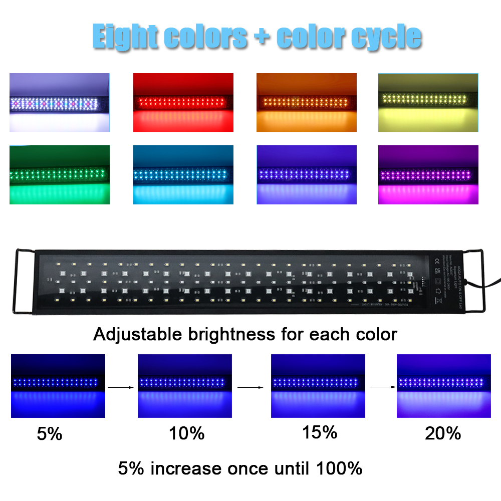 Lampe LED pour aquarium 30-60  - Aquarium Plant Grow Light avis et prix