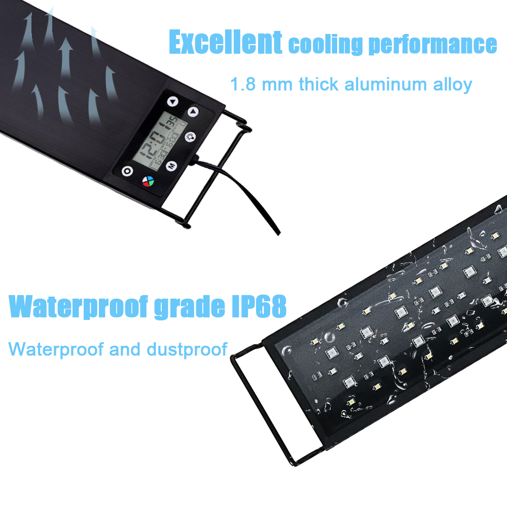 Lampe LED pour aquarium 30-60  - Aquarium Plant Grow Light avis et prix